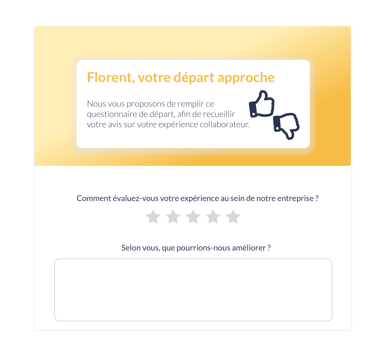 Feedback offboarding