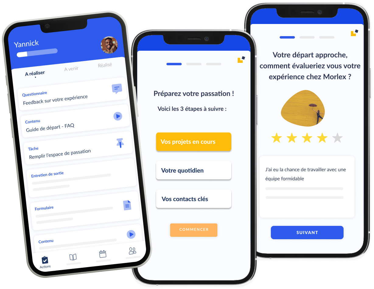 Parcours d'offboarding workelo