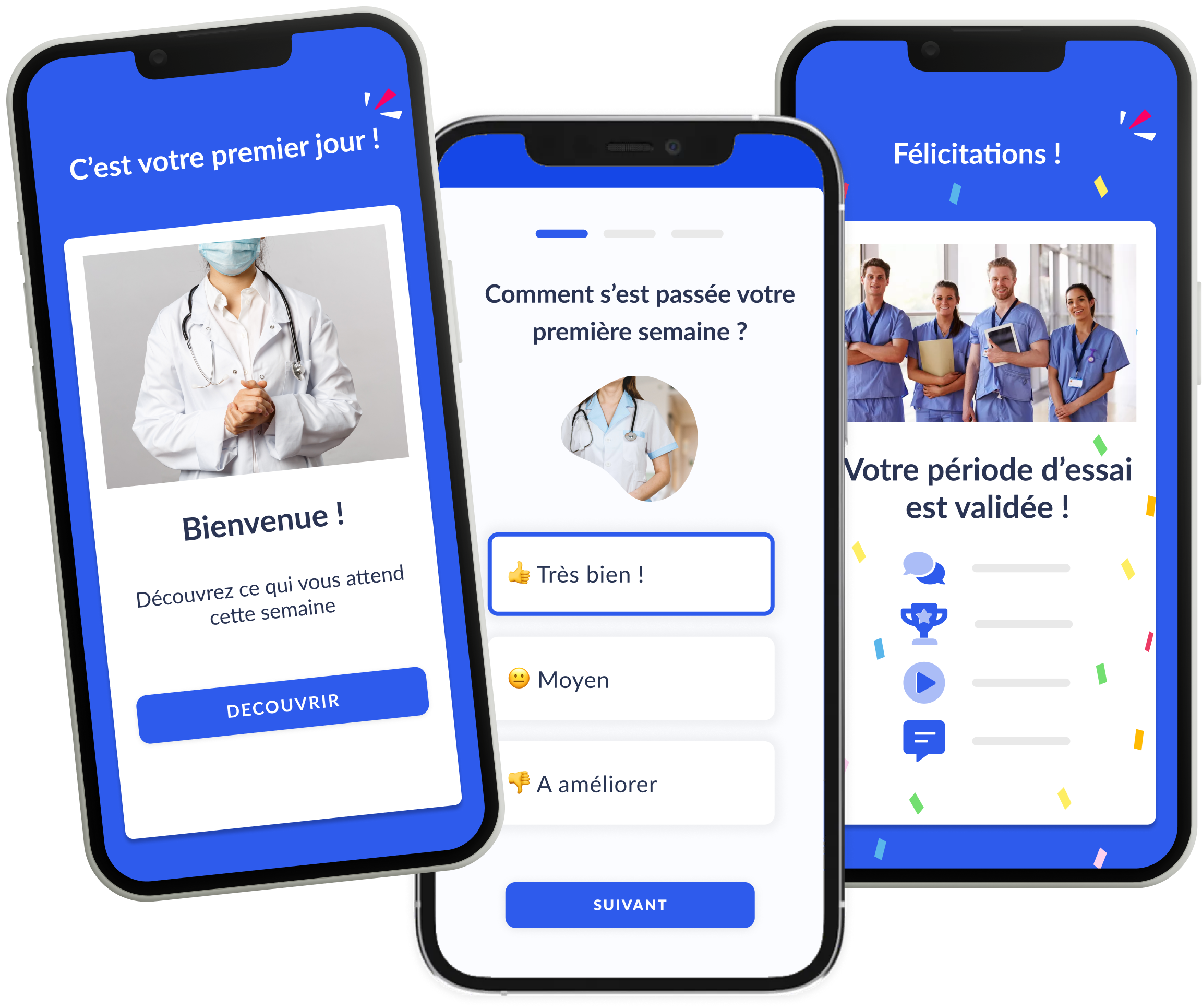 Onboarding experience Workelo sante